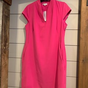 Fuchsia cap sleeve dress